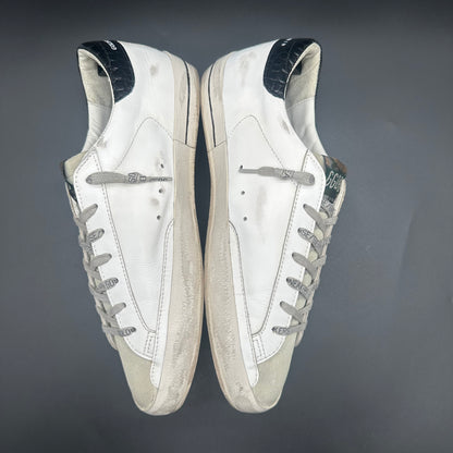 Golden Goose Superstat - Blanc Noir Bleu C1270