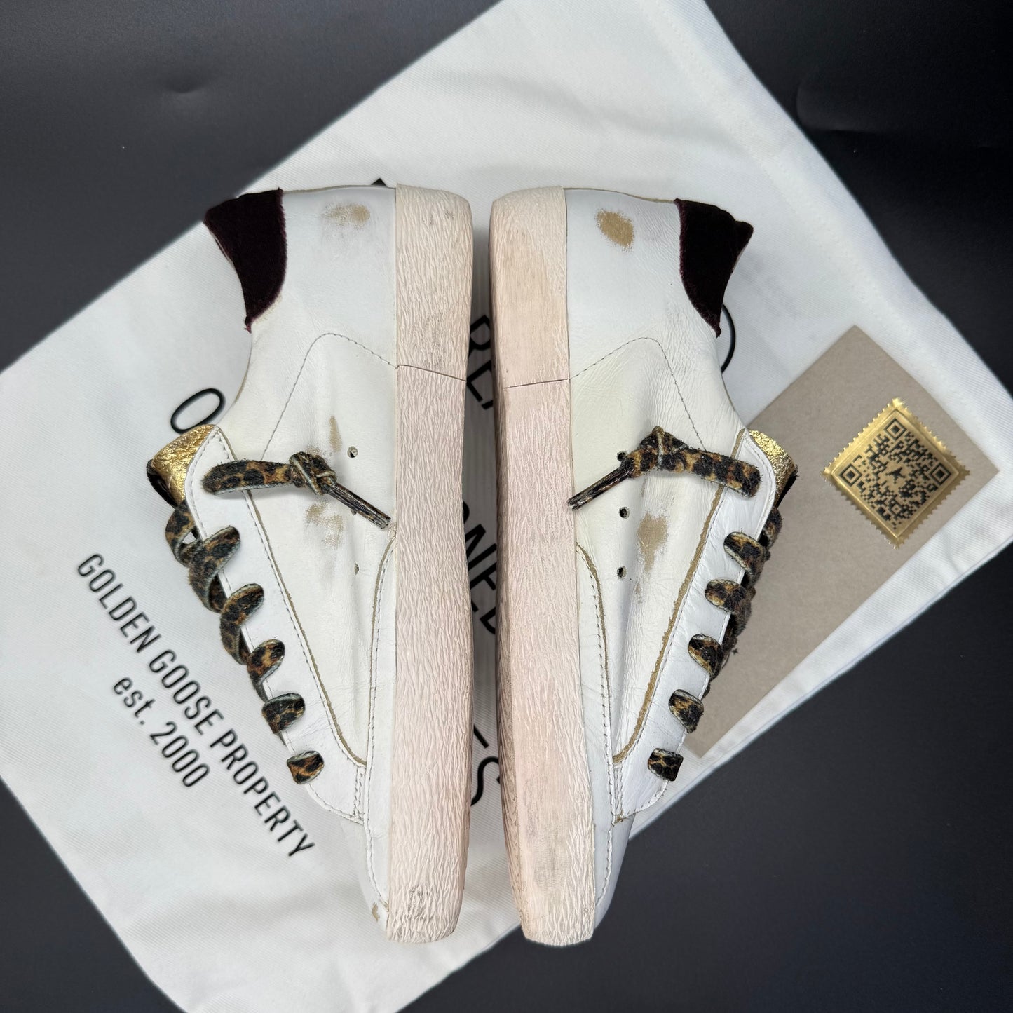 Golden Goose Superstar - Blanc/Leopard/Rouge/Noir◾️