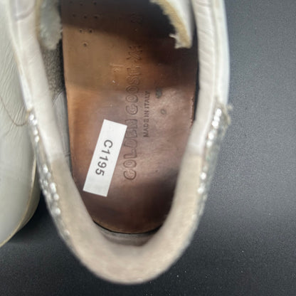 Golden Goose Old-School - Blanc Noir Léopard Paillettes C1195