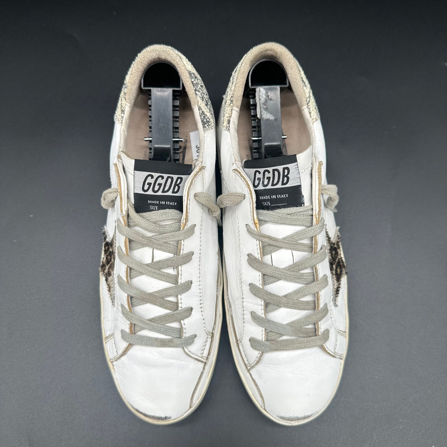Golden Goose Superstar - Blanc Zèbre Léopard J015