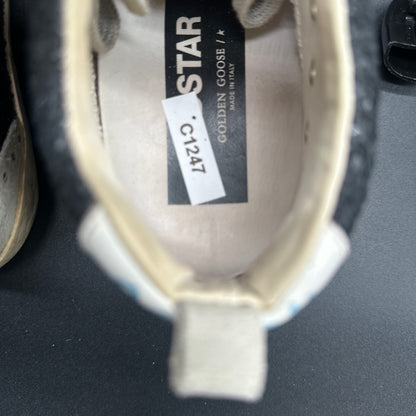 Golden Goose Mid-Star - Beige Noir Paillettes C1247
