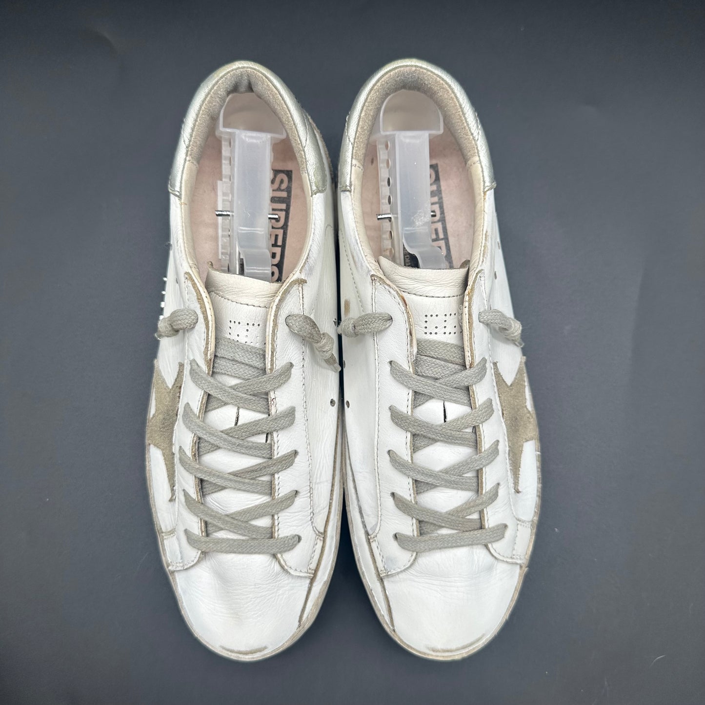 Golden Goose Superstar - Blanc Beige Argent C1232