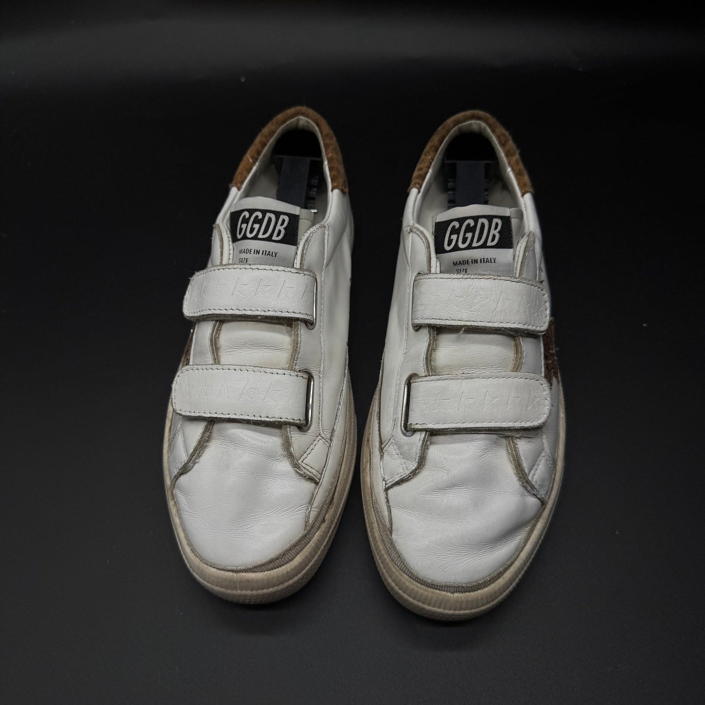 Golden Goose May - Blanc/ Léopard/ Paillettes ▫️