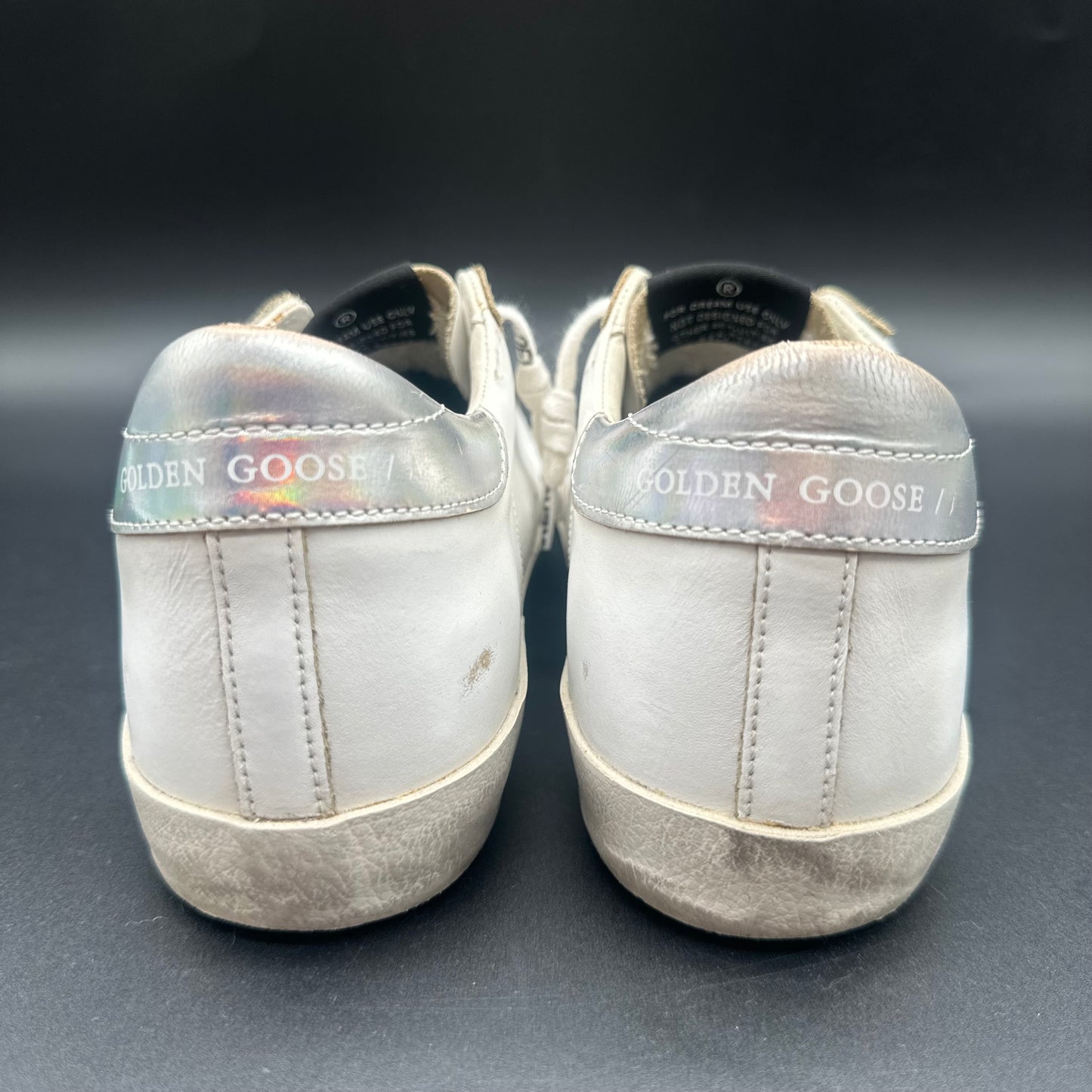 Golden Goose Superstar - Blanc Argent C1379