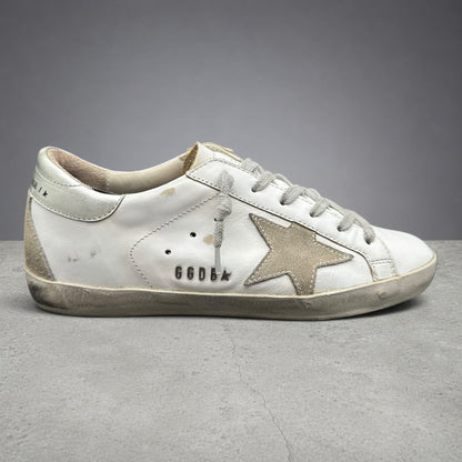 Golden Goose Superstar - Blanc Argent Beige C1373