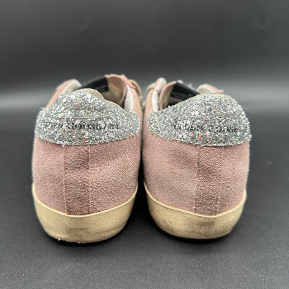 Golden Goose Superstar - Rose Noir Argent Paillettes C1283