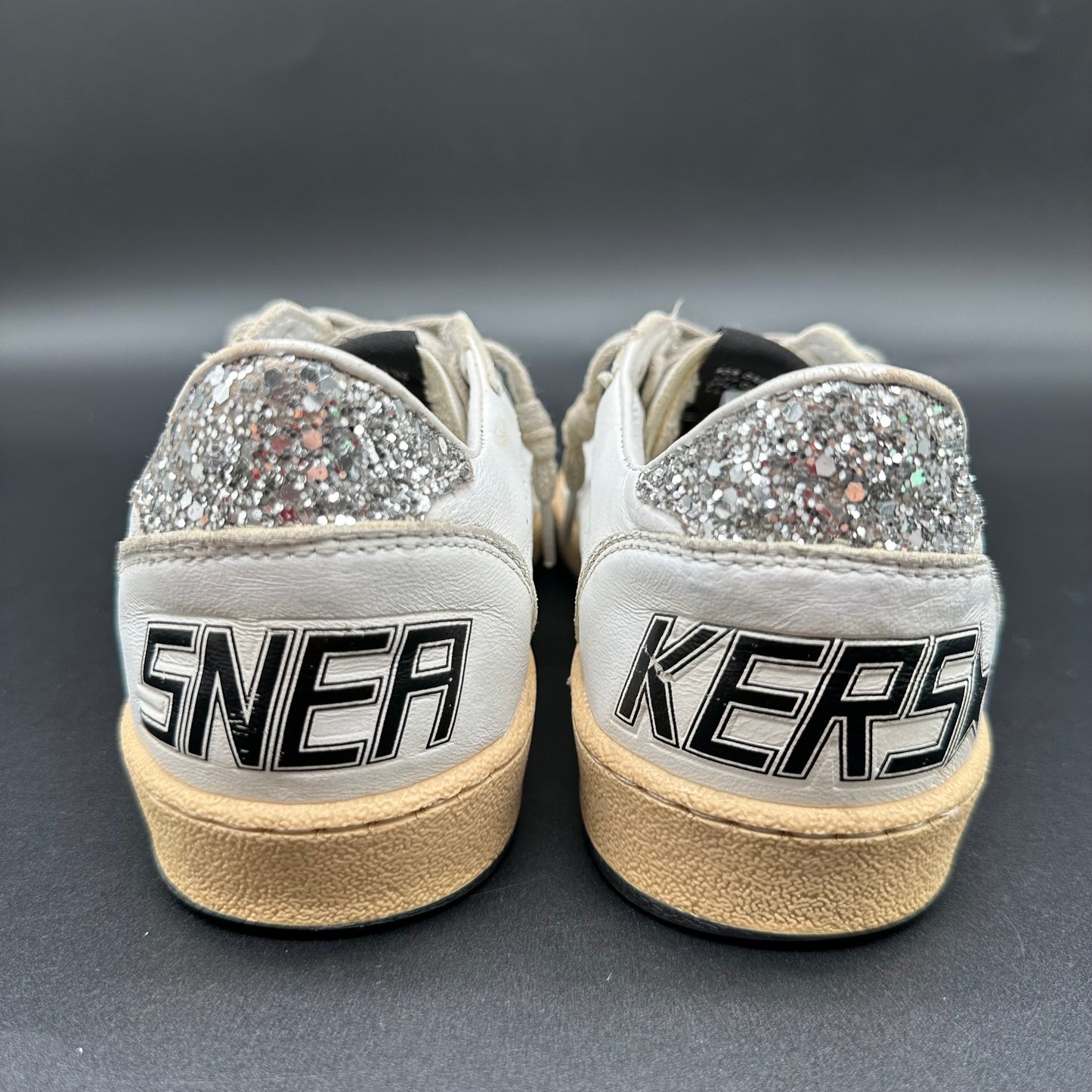 Golden Goose Ballstar - Blanc Argent Paillettes C1289