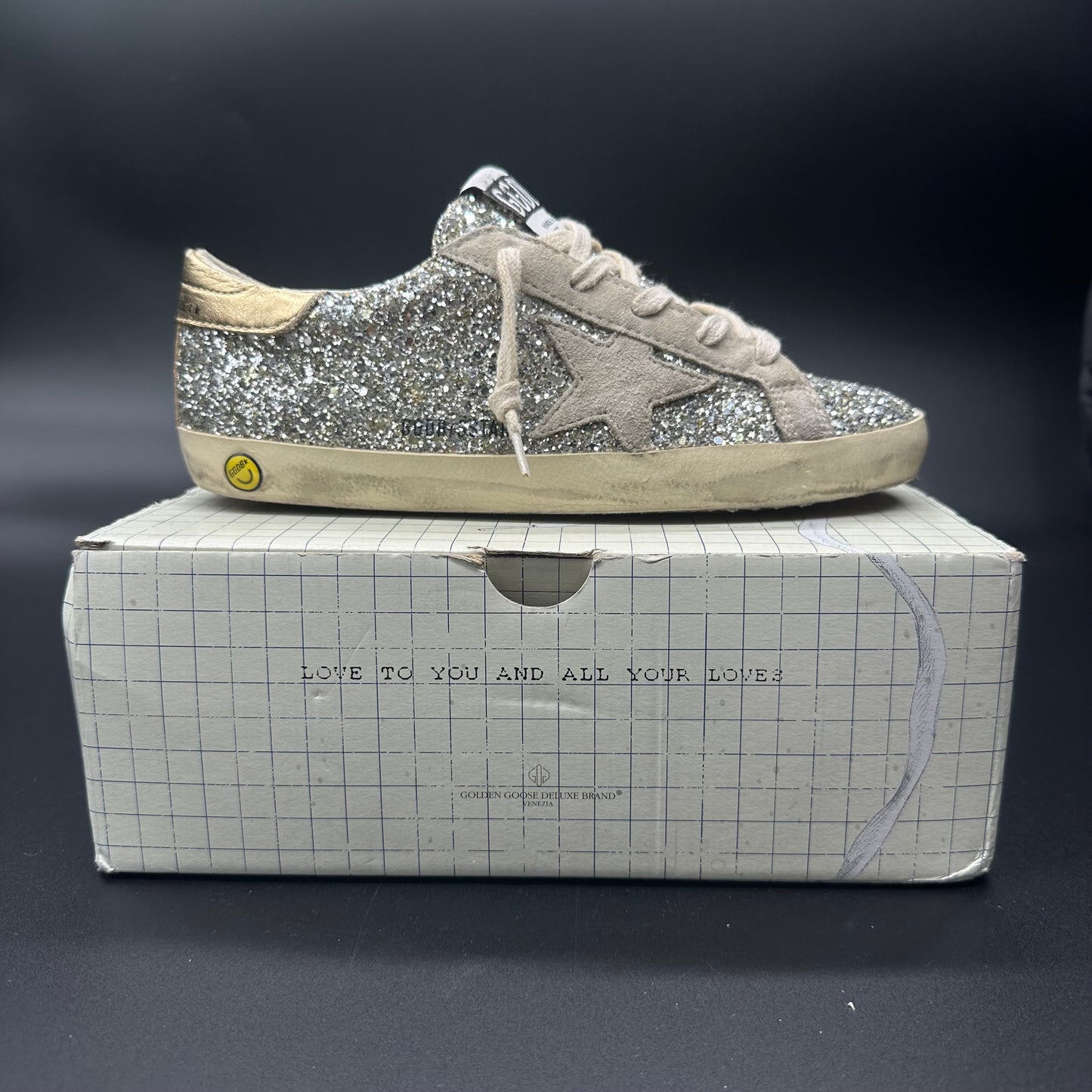 Golden Goose Superstar - Gris Paillette Argenté ◾️