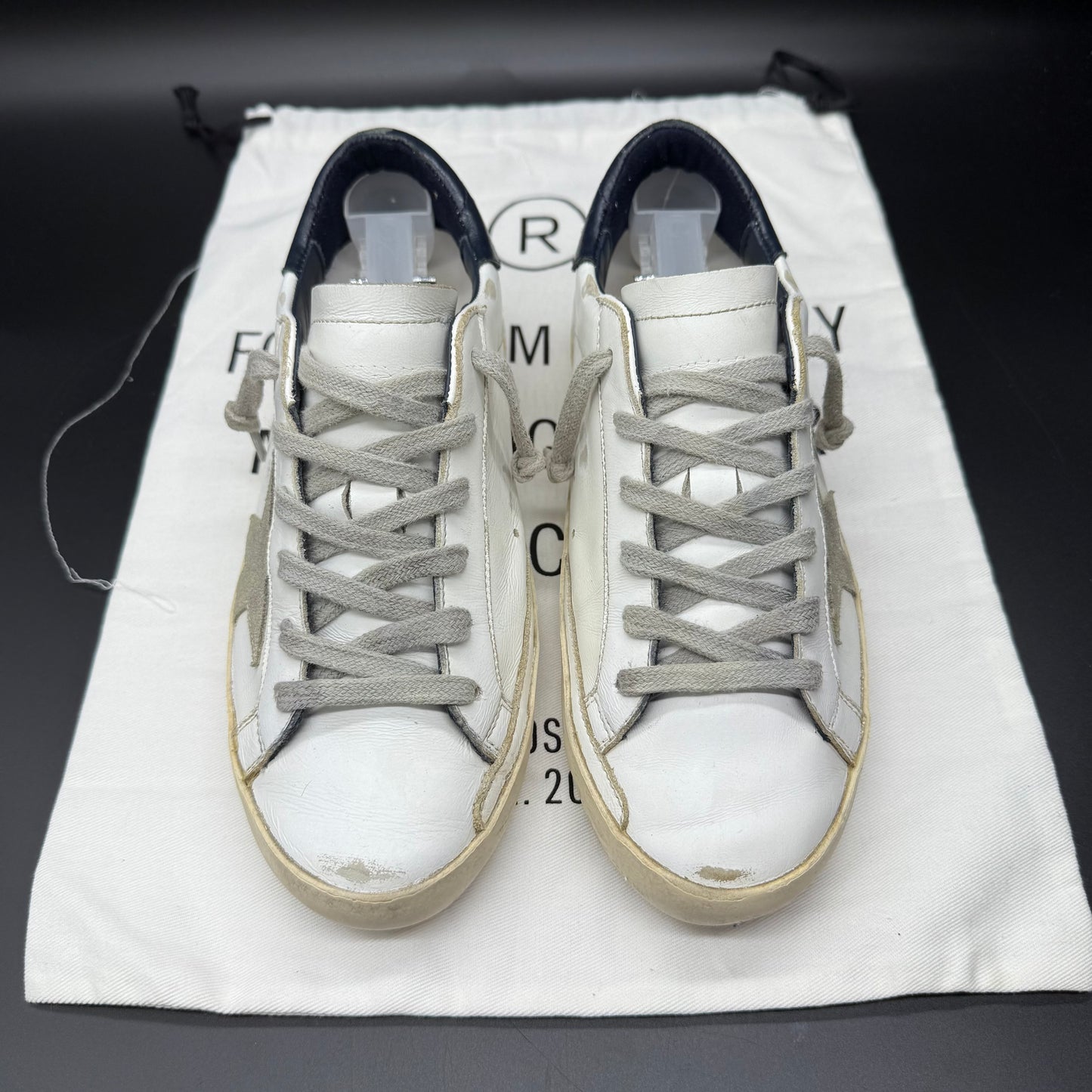 Golden Goose Superstar - Blanc Bleu Marine
