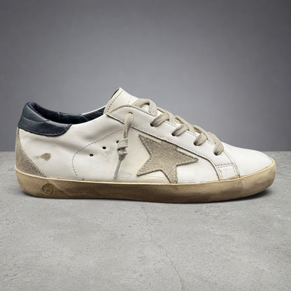 Golden Goose Superstar - Blanc Bleu Marine C1088