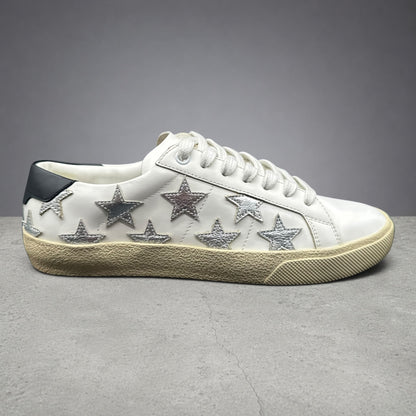 Saint Laurent Court - Blanc Noir Argent C1436