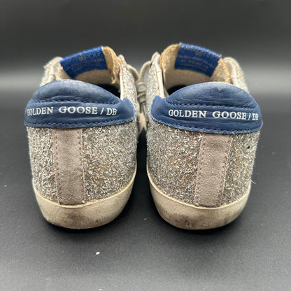 Golden Goose Superstar - Argent Paillettes Bleu C1263