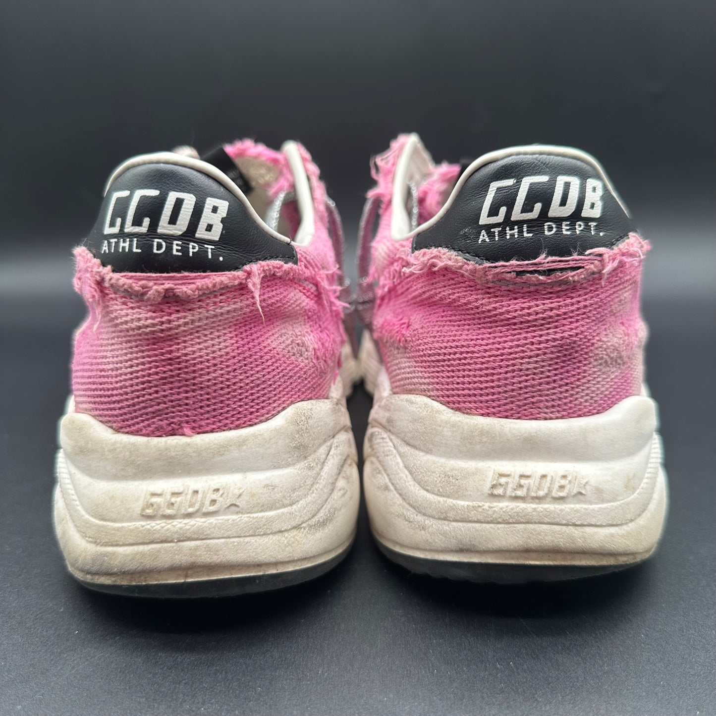 Golden Goose Running - Rose Blanc Léopard C1220
