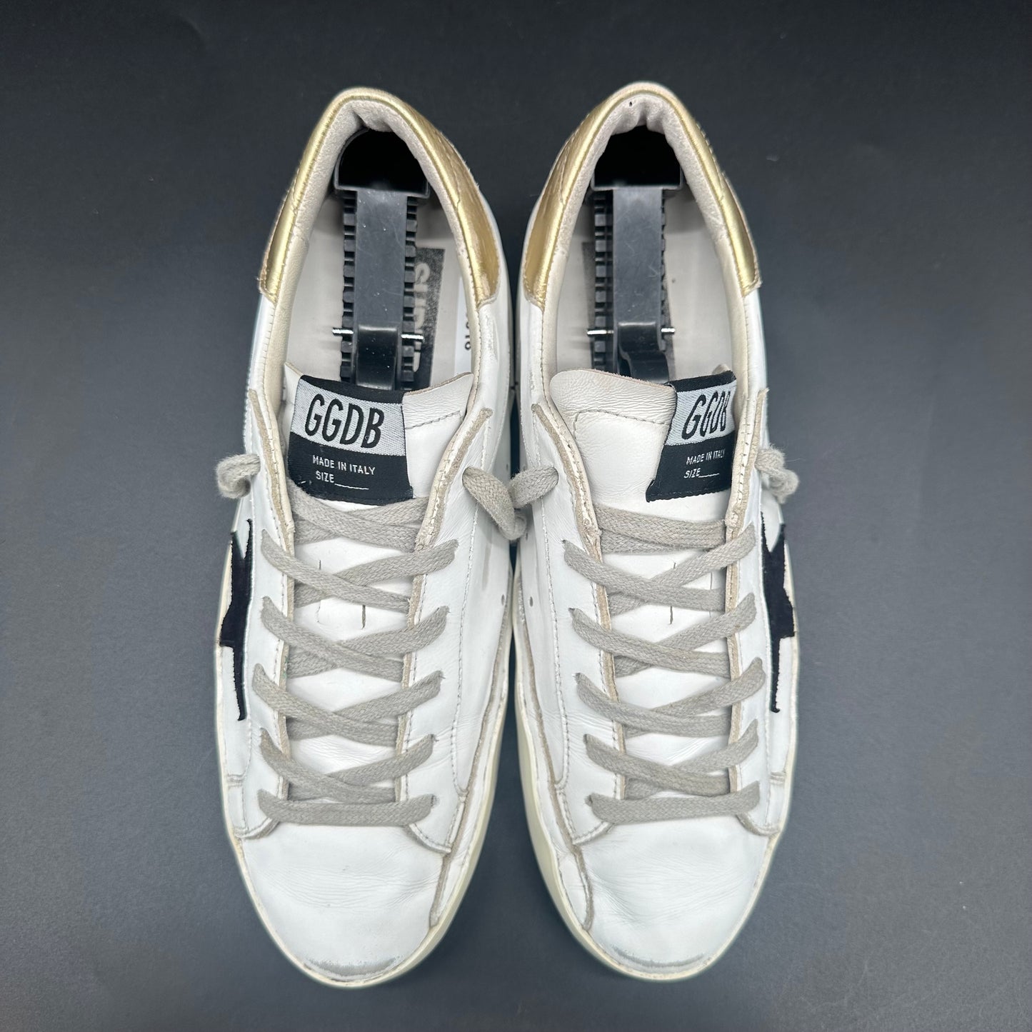Golden Goose Superstar - Blanc Noir Or J018