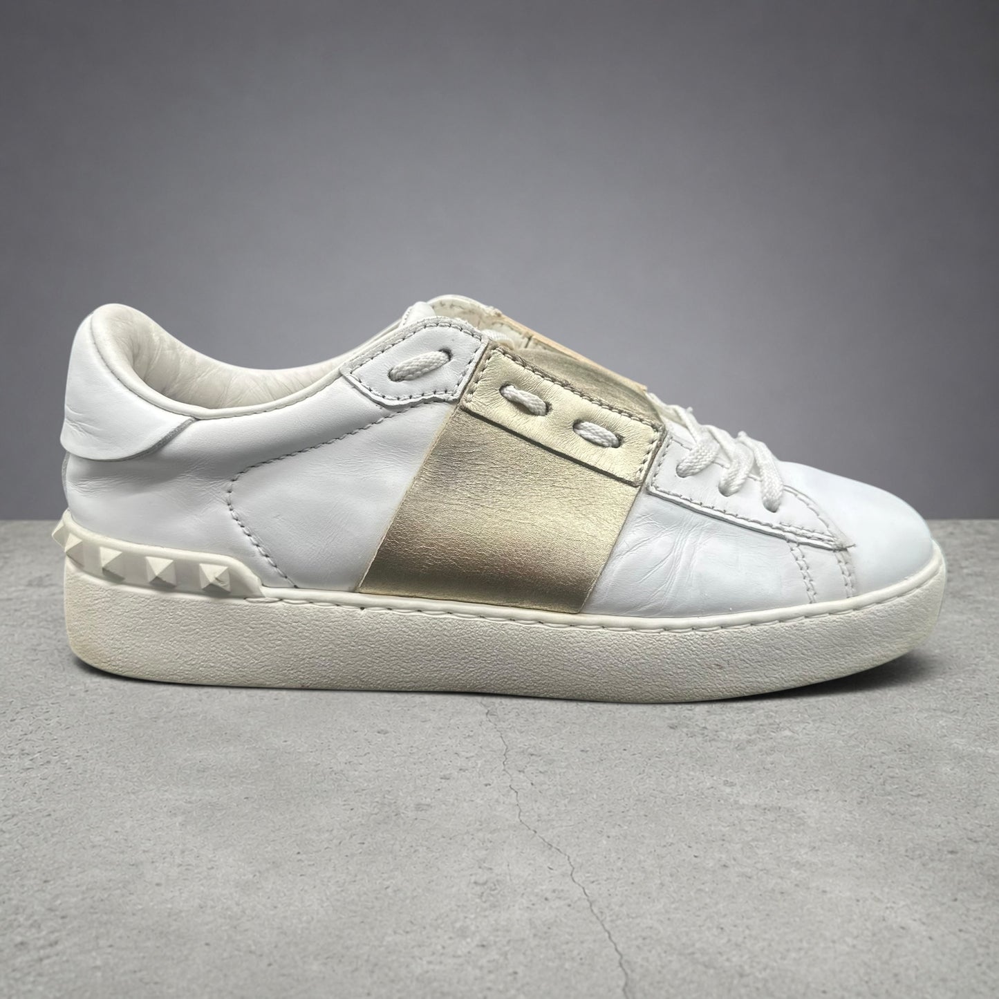 Valentino Open - Blanc Or C1431