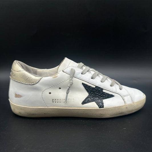 Golden Goose Superstar - Blanc Noir Or C1282