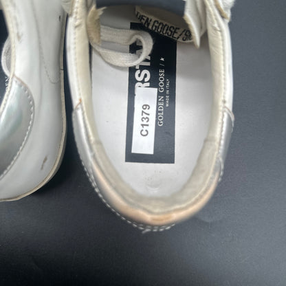 Golden Goose Superstar - Blanc Argent C1379