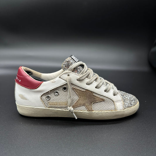 Golden Goose Superstar - Blanc/Paillette ◾️