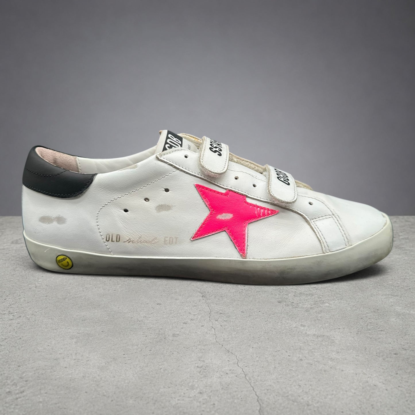 Golden Goose Old-School - Blanc Noir Rose J013