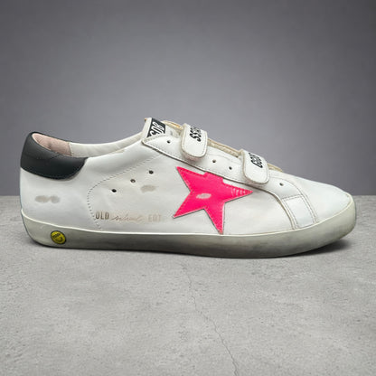 Golden Goose Old-School - Blanc Noir Rose J013