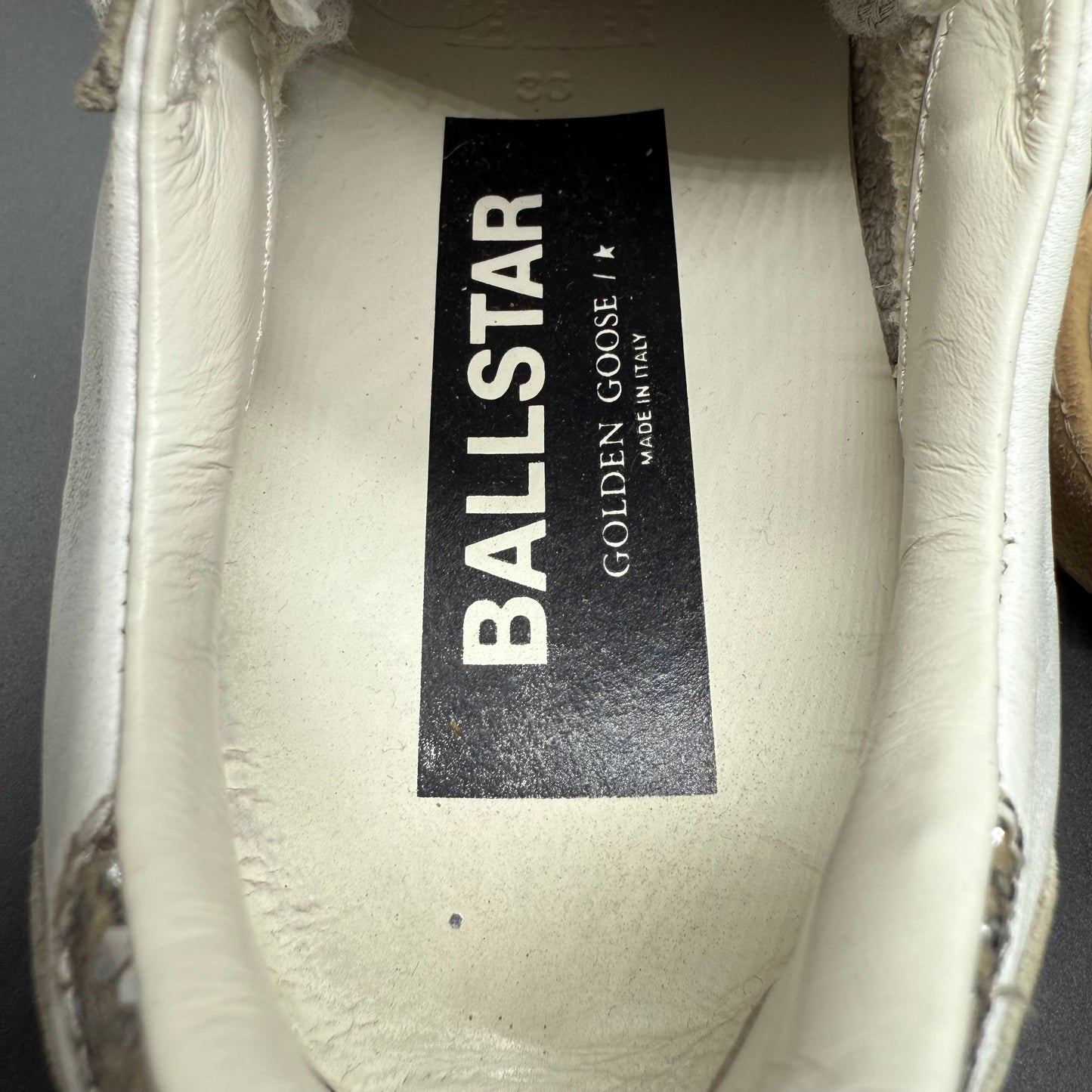 Golden Goose Ballstar - Blanc Argenté