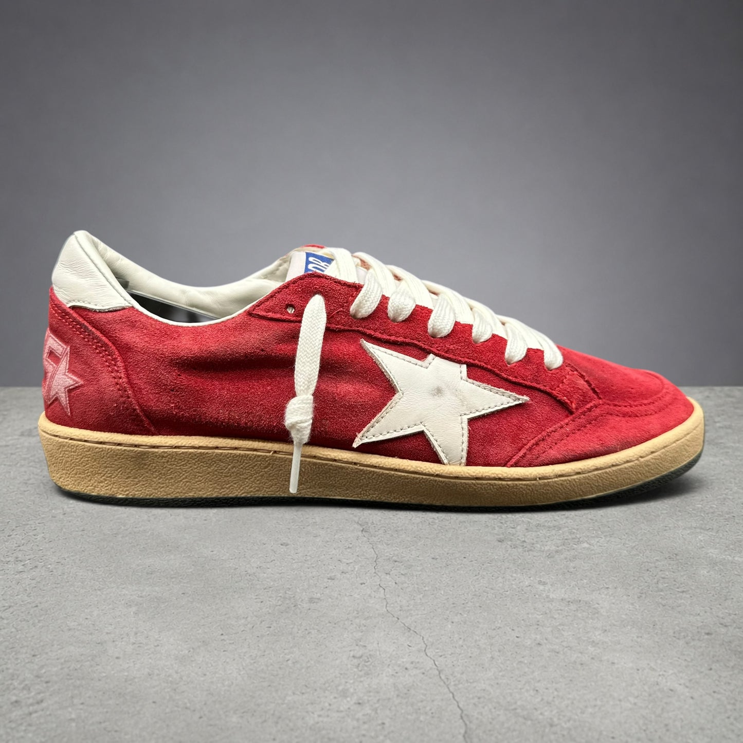 Golden Goose Ballstar - Rouge Blanc C1463