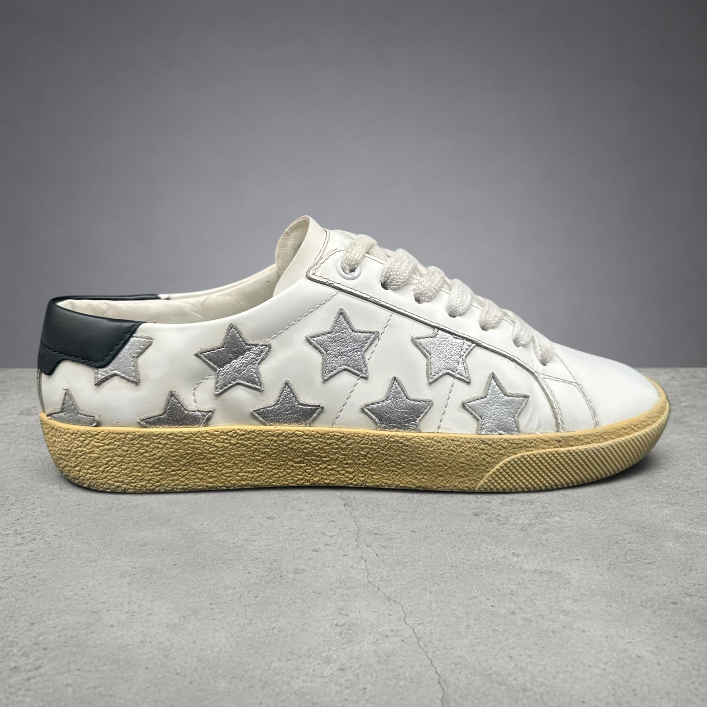 Saint Laurent Court - Blanc Noir Argent C1297