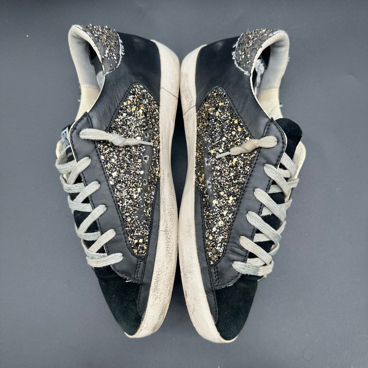 Golden Goose Superstar - Noir Paillettes J002