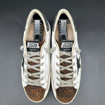 Golden Goose Superstar - Blanc Léopard Paillettes J003