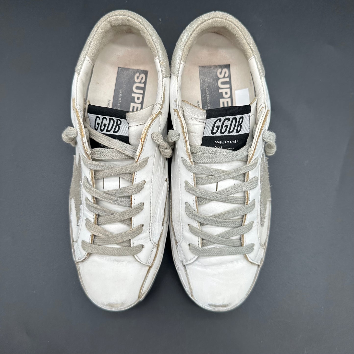 Golden Goose Superstar - Blanc Argent K38