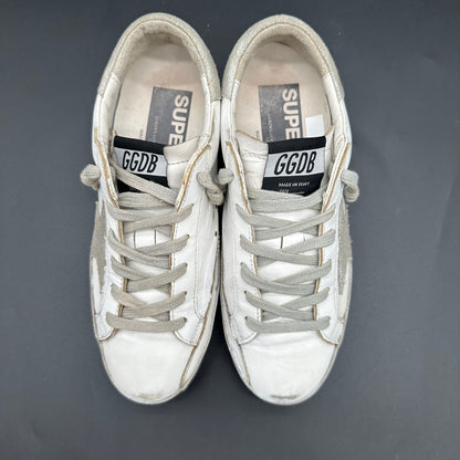 Golden Goose Superstar - Blanc Argent K38