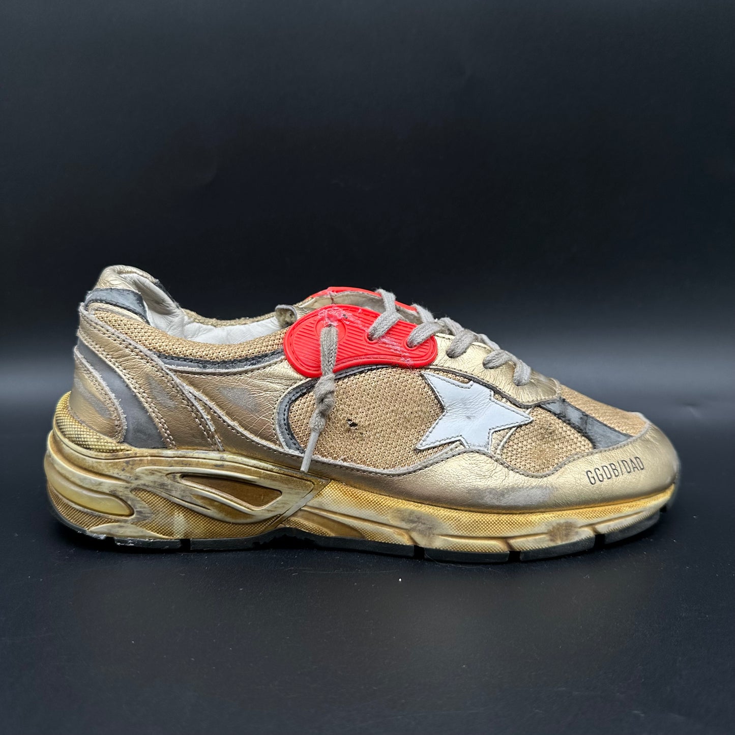 Golden Goose Dad-Star - Or Gris Rouge J010