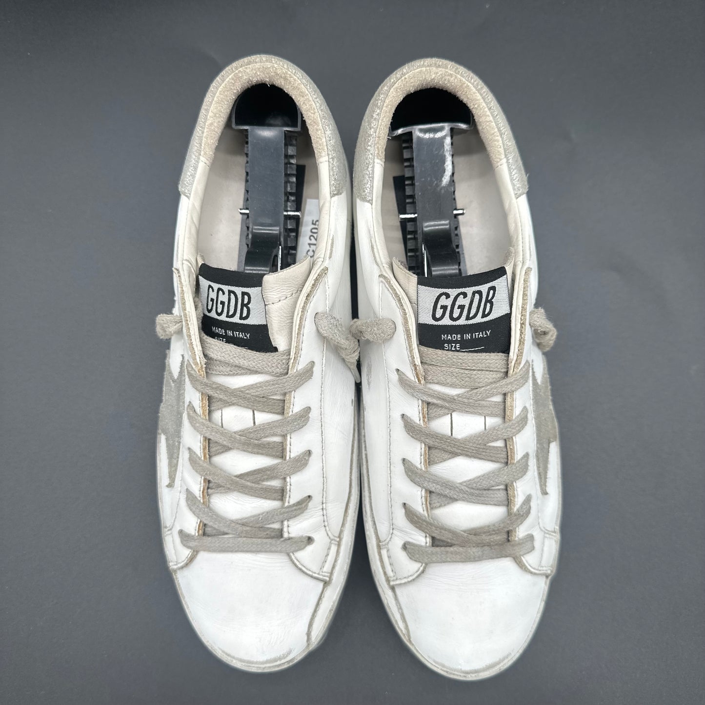 Golden Goose Superstar - Blanc Argent C1205