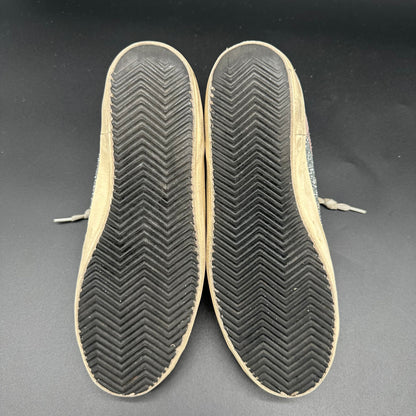 Golden Goose Superstar - Rose Noir Argent Paillettes C1283