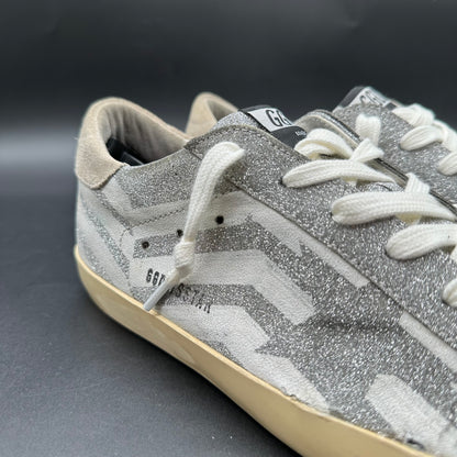 Golden Goose Superstar - Blanc Argent Paillettes J027