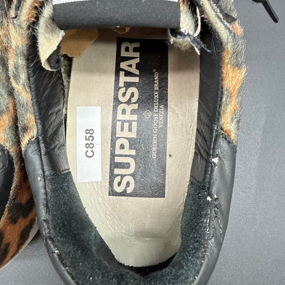 Golden Goose Superstar -  Léopard Noir C858