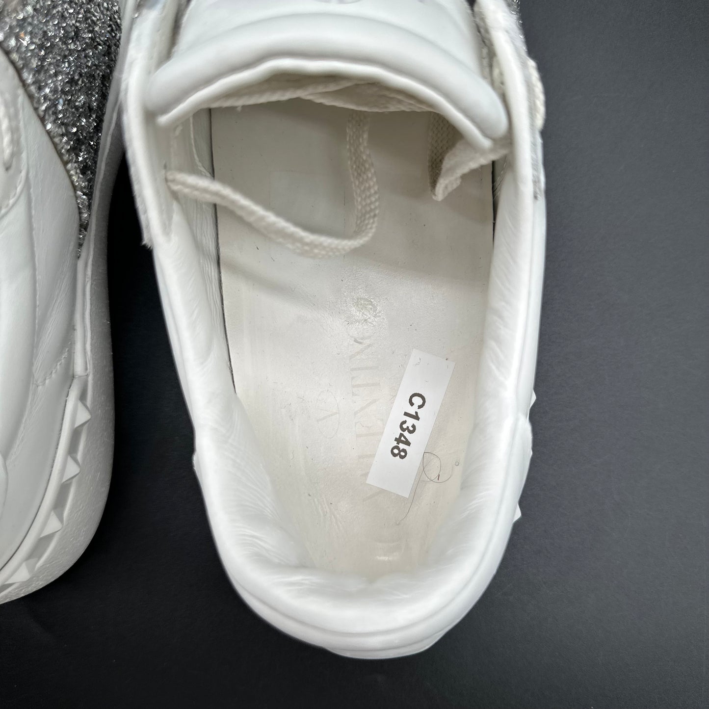 Valentino Open - Blanc Paillettes C1348