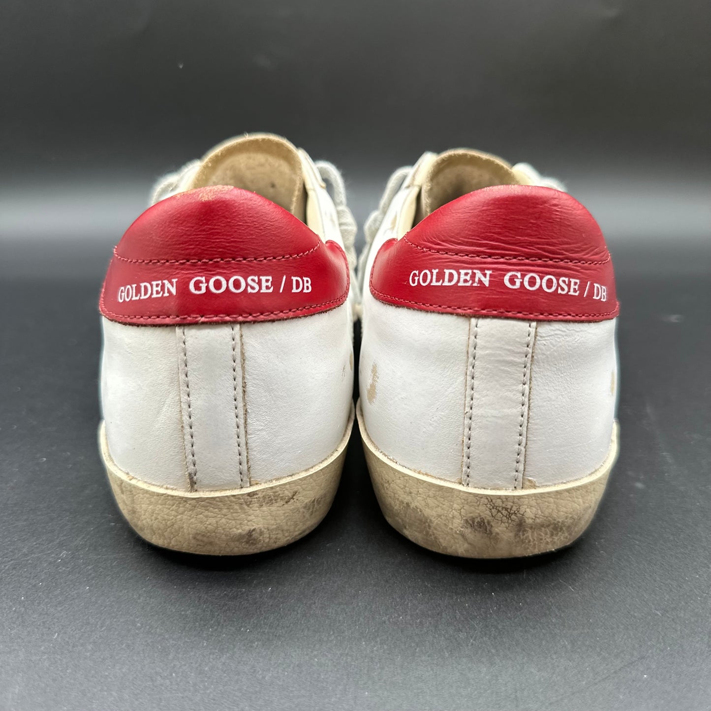 Golden Goose Superstar - Blanc Rouge Argent Paillettes C1455