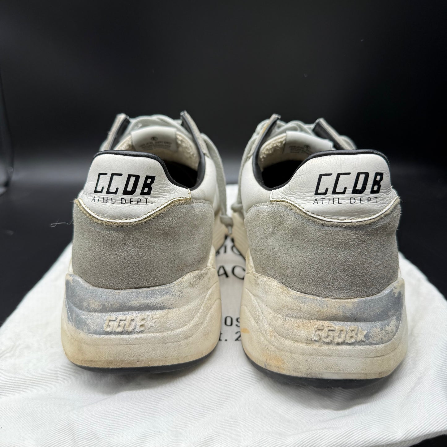 Golden Goose Running - Gris Blanc