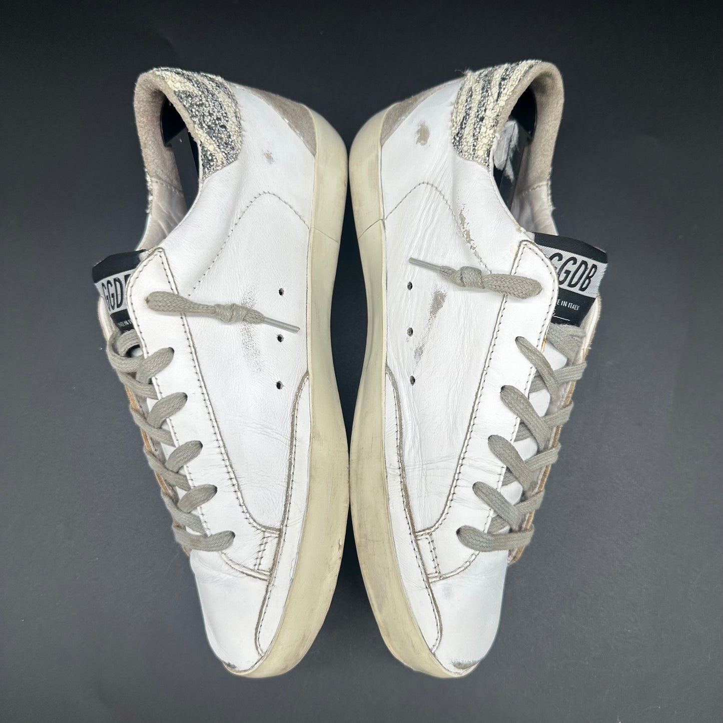 Golden Goose Superstar - Blanc Zèbre Léopard J015