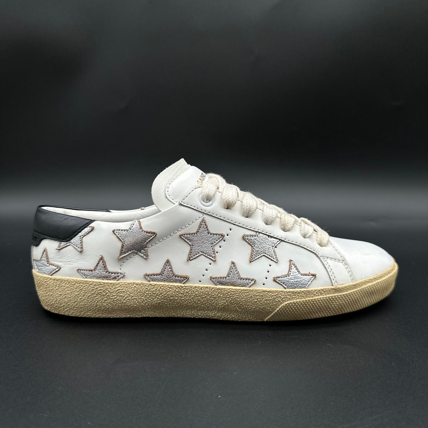 Saint Laurent Court - Blanc Noir Argent C1241