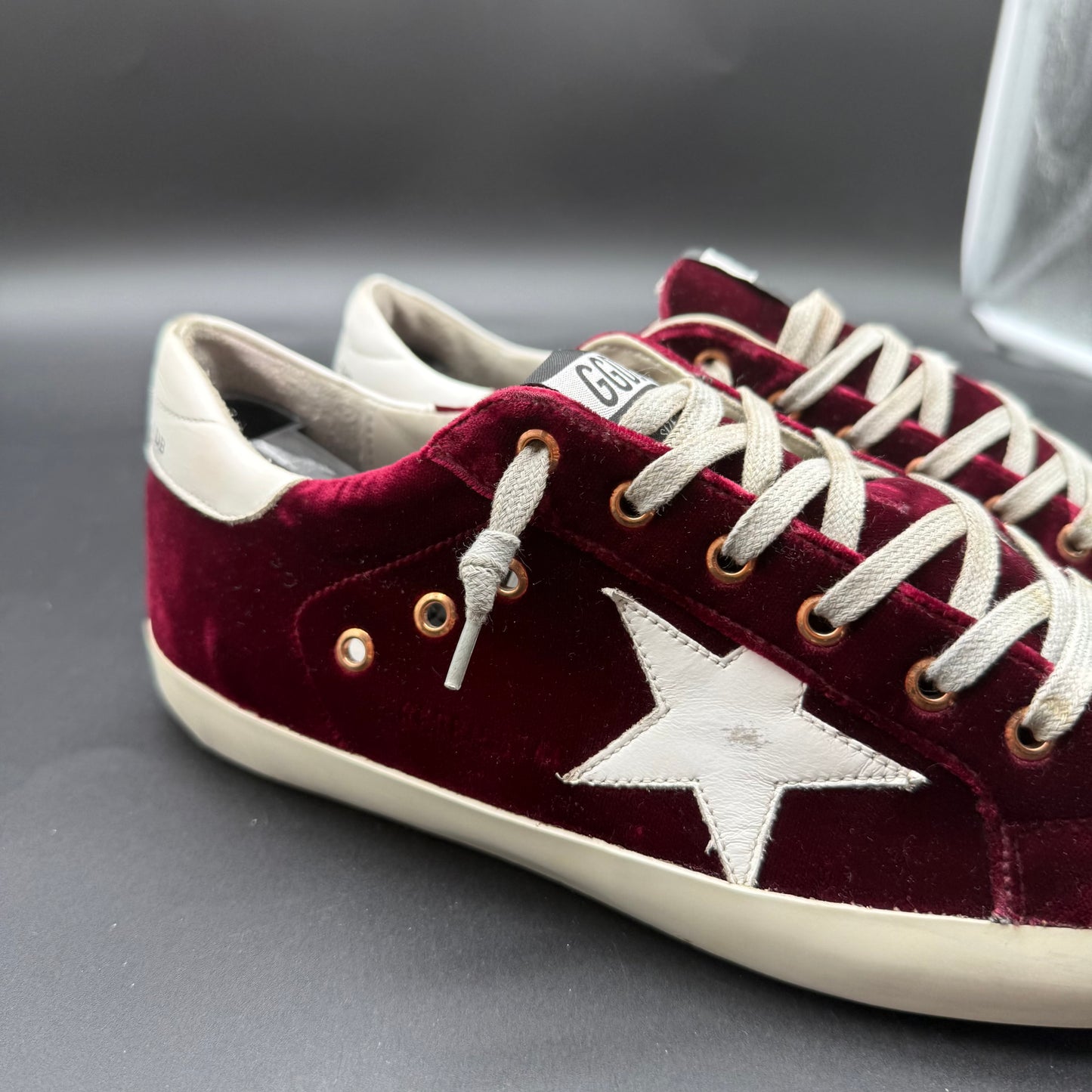 Golden Goose Superstar - Bordeaux Blanc J037