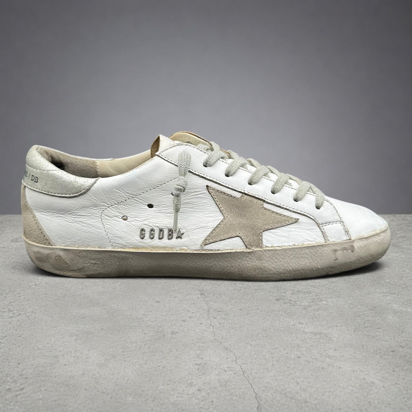 Golden Goose Superstar - Blanc Beige Argent C1271