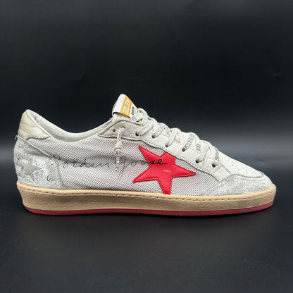 Golden Goose Ballstar - Blanc Beige Rouge C1319