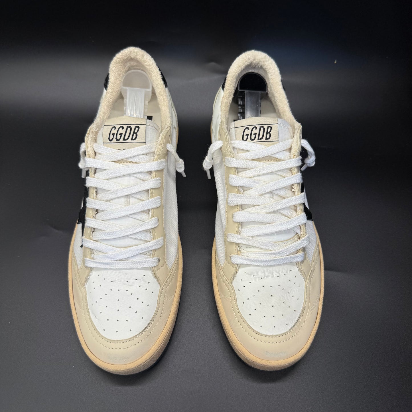 Golden Goose Ballstar - Blanc/Noir/Beige ◾️