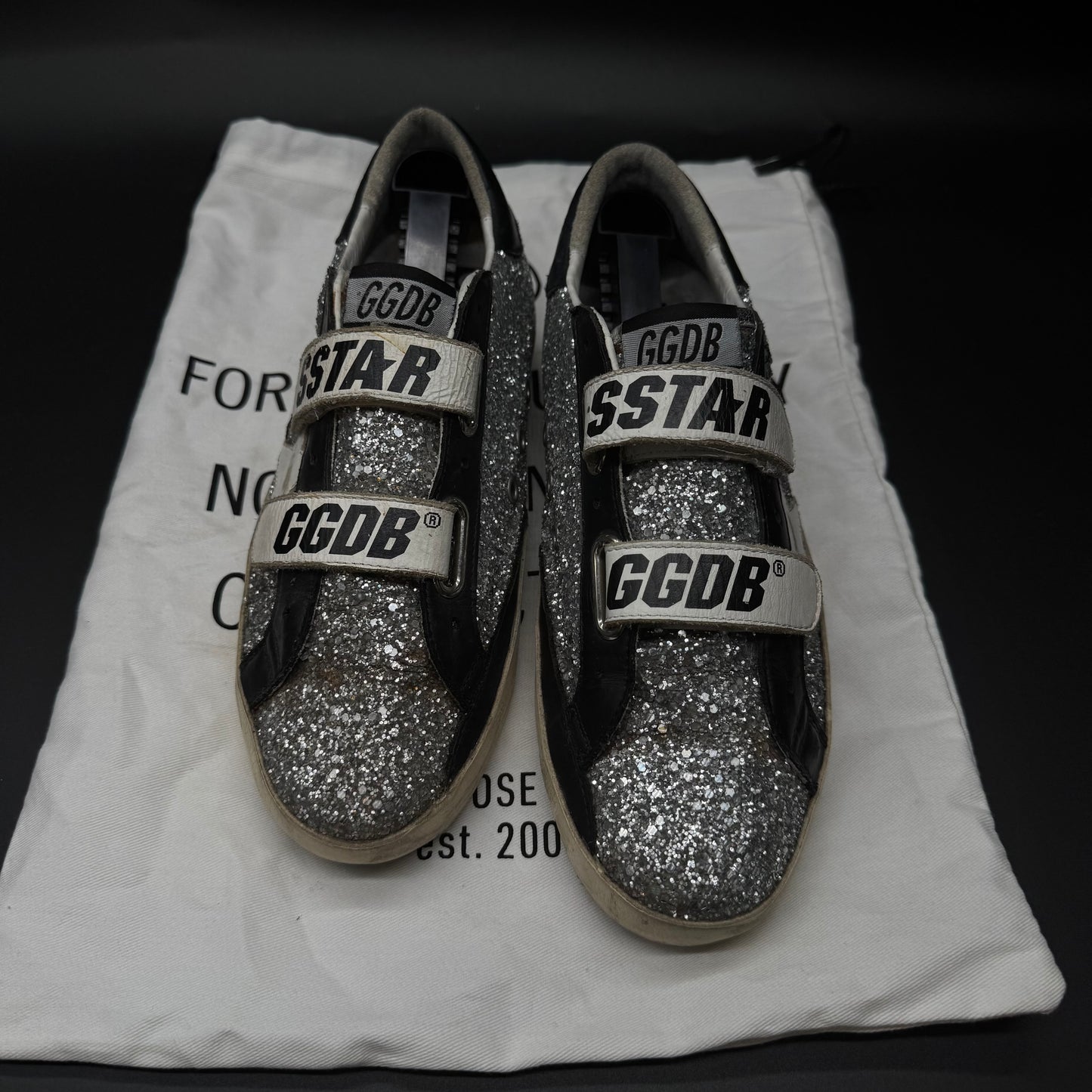 Golden Goose Old School - Argent/ Paillettes ▫️
