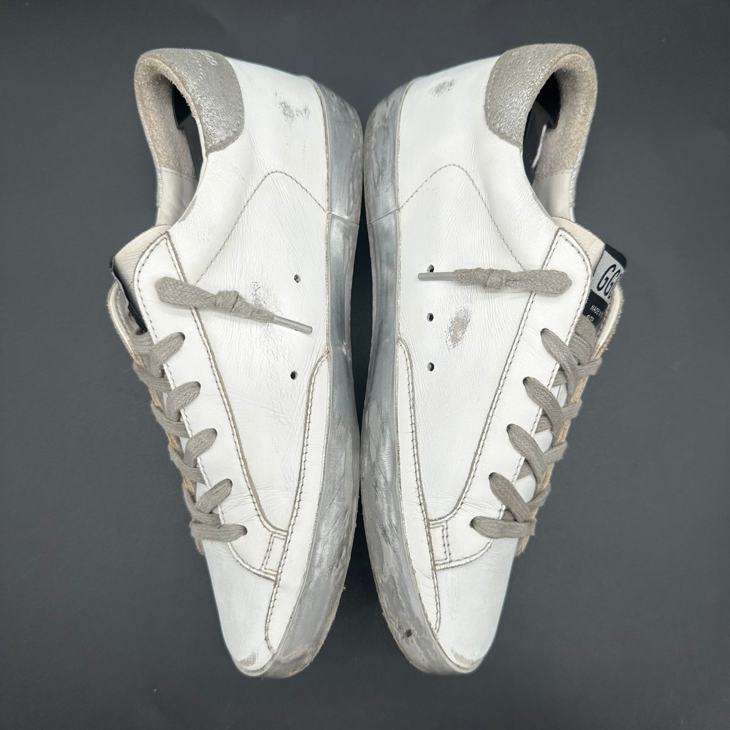 Golden Goose Superstar - Blanc Argent C1205