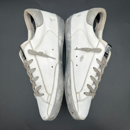 Golden Goose Superstar - Blanc Argent C1205