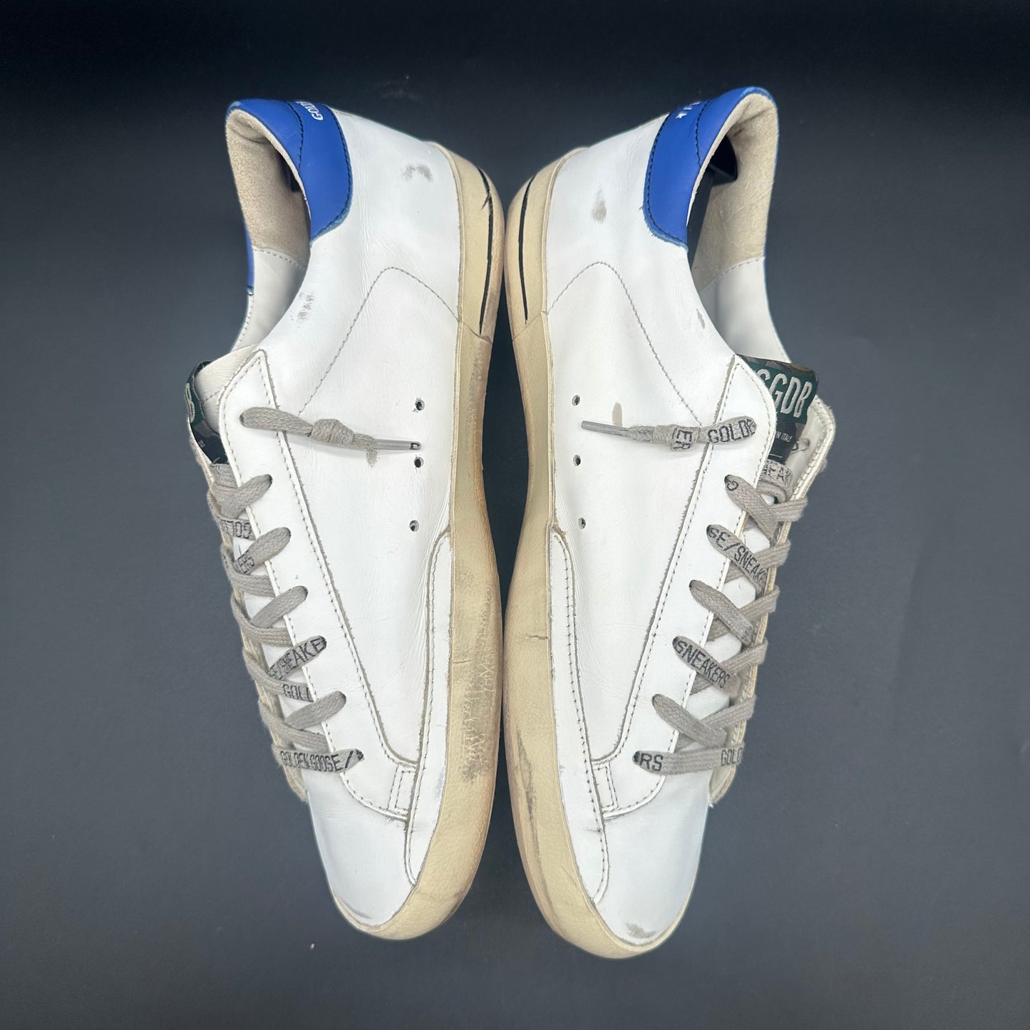 Golden Goose Superstar - Blanc Bleu Noir C1370