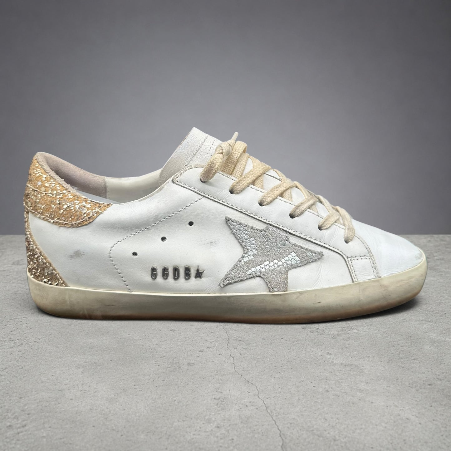 Golden Goose Superstar - Blanc Argent Paillettes C1190